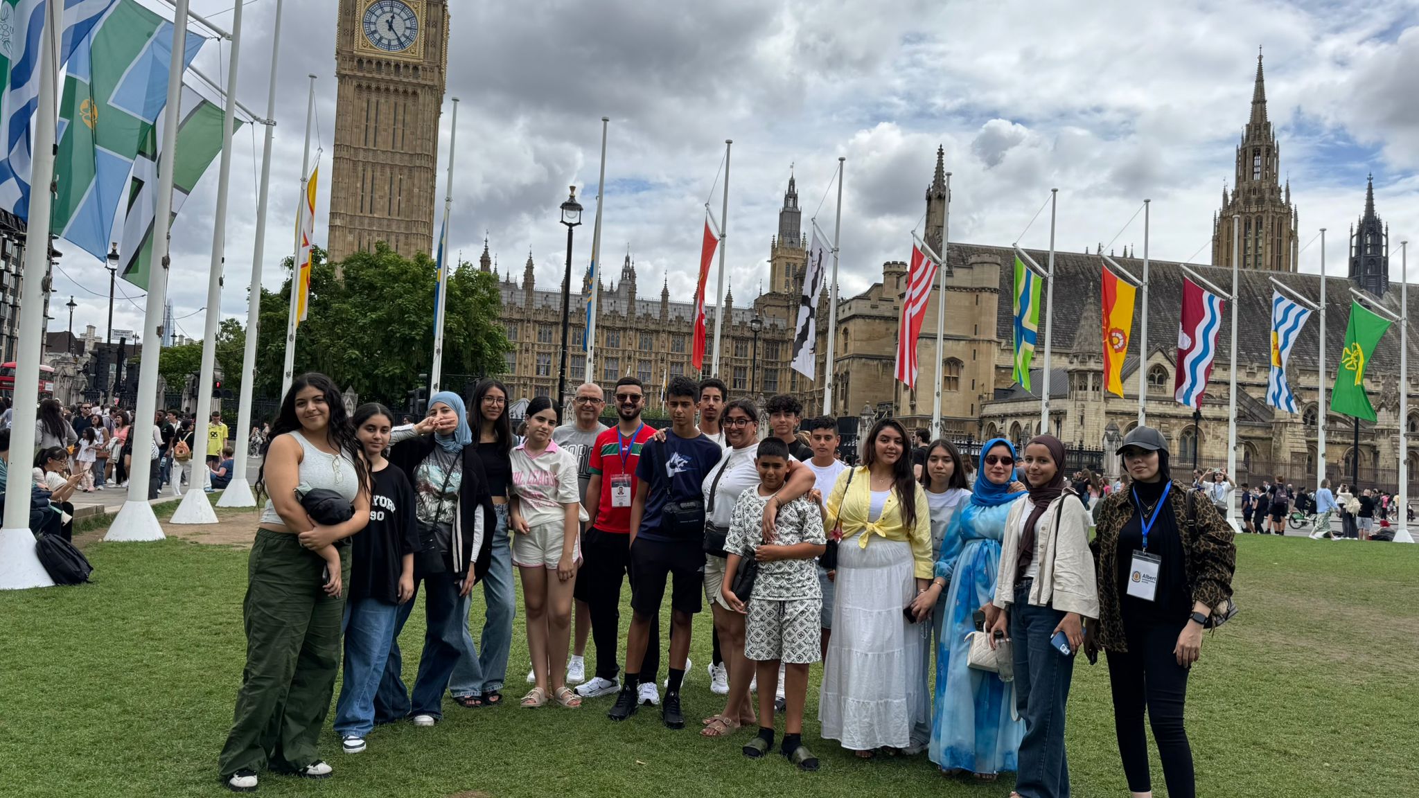 Moroccan student exploring London during a study abroad program, experiencing UK culture and education